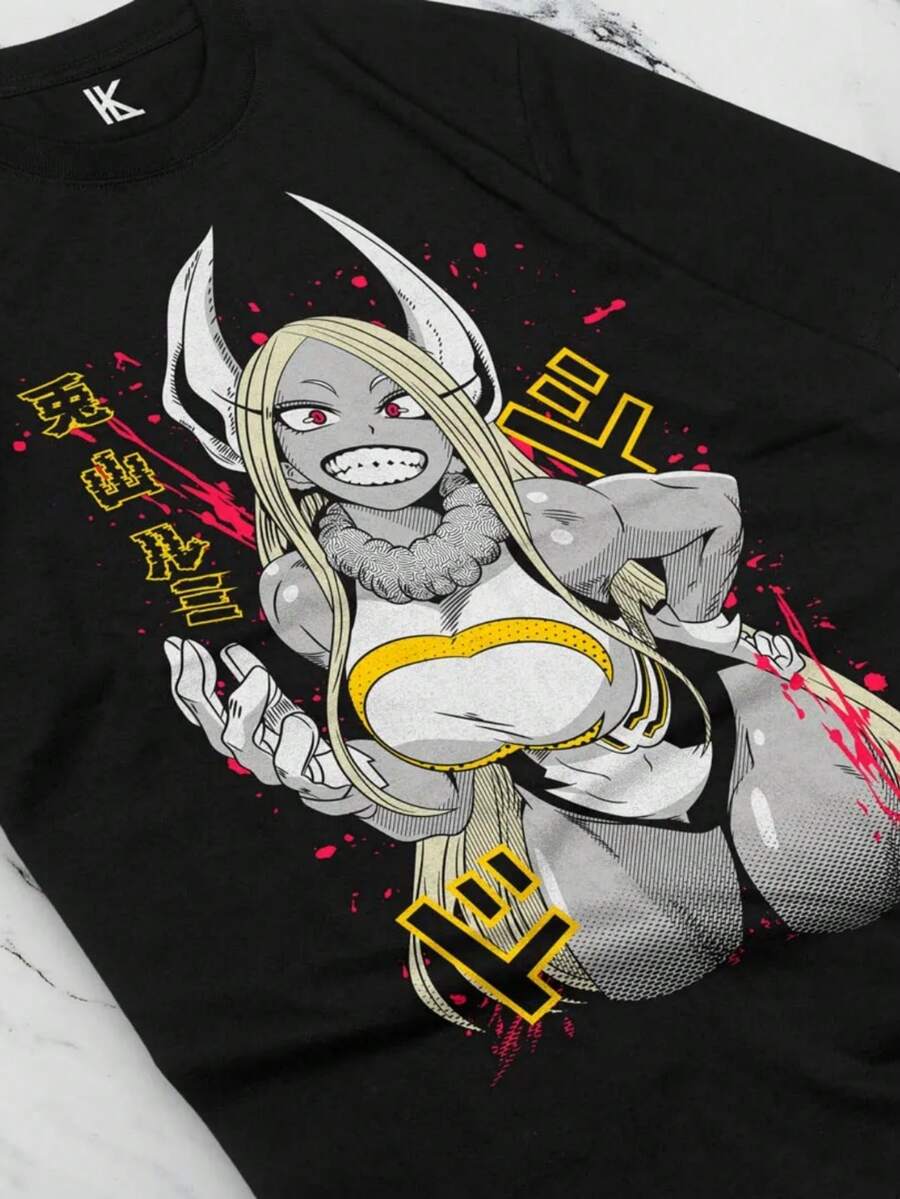 Camiseta Uni Rabbit Hero Mirko Rumi Usagiyama Miruko BNHA MHA Hirt All Size. JPG