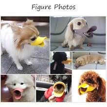 Breathable And Comfortable Pet Muzzle; Prevents Barking, Biting, Scavenging, And Destructive Chewing; Features A Duck-Bill Design; Suitable For Small Dogs. - Yellow - View 6