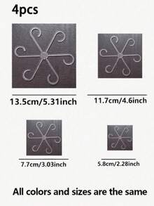 1/4/8 Transparent Plant Support Clips, Stem Fixators For Turtle Backed Bamboo And Tiger Tail Orchid, Indoor Large Plant Anti Lodging Bracket, Flower Stem Fixing Clips, Potted Plant Gardening Training Tools, Balcony And Yard Plant Maintenance Supplies - Multicolor - View 11