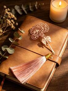 1PC Metal Rose Gold Carnation Exquisite Bookmark, Light Luxury Design Hollow Bookmark, Flower Bookmark, Perfect Gift For Students, Perfect Gift For Book Lovers, Perfect Gift For Teachers And Loved Ones On Valentine's Day, Graduation, Mother's Day - Rose Gold - View 9