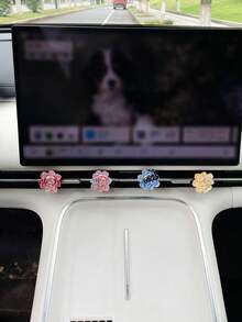 Creative Flower Car Air Vent Decor, Car AC Vent Clip Decoration, Auto Interior Accessories - Flowers - View 5