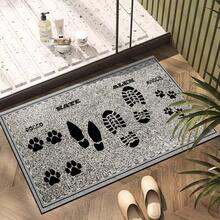1pc, Home Decor, Parent-Child Family Style Pattern Print, Diatom Mud Carpet, Easy To Clean, 3D Print Rectangular, Suitable For Entrance, Living Room, Kitchen, Bedroom, Hallway, Bathroom, Laundry Room - Polyester Carpet, Suitable For Indoor And Outdoor Home Decor - Multicolor - View 1