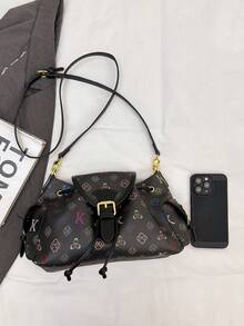 New Fashion Bucket Bag, High-End Handbag With Large Capacity, Shoulder & Crossbody Bag - Black - View 5