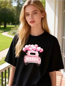 Women T-Shirts - Black - View 1