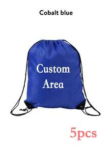 Custom Drawstring Backpack, Personalized Photo Drawstring Gym Bag, Multiple Colors Available, Sackpack For Travel Fitness Daily Use, School Supplies - Multicolor - View 13