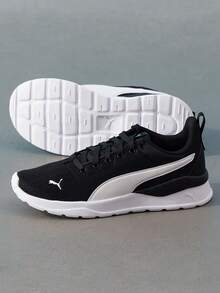 Puma Anzarun Lite 休闲运动鞋，轻便，减震，男女通用，日常健身跑步，款式 371128-02 - 黑白 - 查看 4