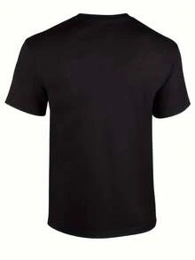 Casual Short Sleeve Crew Neck T-Shirt For Men And Women, 100% Cotton, Western Cowgirl Hat And Boots Print - "Boots On The Ground" Slogan, Great For Halloween, Christmas, Birthday Gifts, Country Music Events (Black/White) - Back - View 2