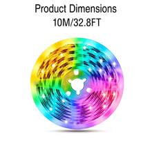 Lampu Strip LED RGB Pintar 3,28-98,4 kaki, Lampu Berubah Warna Sinkronisasi Musik, Dengan Aplikasi dan Kontrol Jarak Jauh 44 Tombol, Cocok untuk Kamar Tidur, Ruang Permainan, TV, Dekorasi Pesta - 3535RGB - View 14
