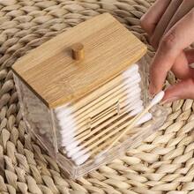 Transparent Cotton Swab Box, Storage Box, Suitable For Cotton Swabs, Dental Floss, Cotton Pads, Etc., Bathroom Storage - Multiple Styles - View 4