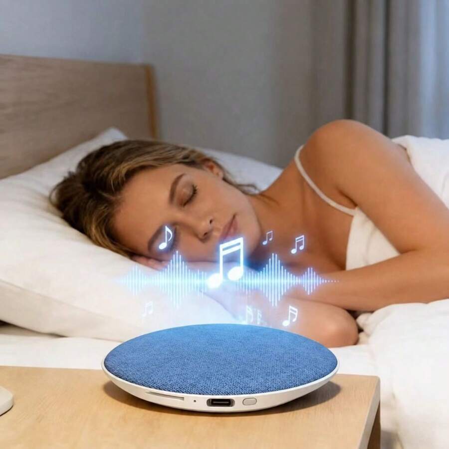 Alto-falante de Travesseiro, Alto-falante Sem Fio Slim, Alto-falante Portátil Estéreo de Ajuda para Dormir, Alto-falante de Travesseiro, Alto-falante de Travesseiro de Ajuda para Dormir, Suporta Reprodução via Bluetooth e Cartão TF
