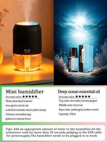 3pcs 180ml Bedroom Humidifier, Dual Working Modes, Colorful Night Light, Quiet Fine Mist Spray, Multi-Function Home Air Purifier, Mini Essential Oil Diffuser, Suitable For Essential Oils, Black, White And Pink Optional, Suitable For Home Indoor - Multi-fragrant - View 13