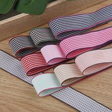 Plaid Striped Ribbon DIY Material Bow Gift Box Packaging Straw Hat Headband Checks Multi-Color Ribbon - Multicolor - View 4