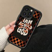 Tipografía Niño de Dios en naranja y negrofunda de teléfono Fundas compatibles con ,Apple,VIVO,OPPO,,, y Honor.Fabricadas en silicona TPU,ofrecen protección contra golpes y caídas.correa para celular - Negro - Ver 5