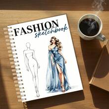 DANPERJI 1pc A5 Size Back To School Notebook, With Figure Templates: Fashion Line Style Templates | These Templates Are Very Helpful For Fashion Drawing Poses (Fashion And Beauty) School Supplies - Fashion - View 5