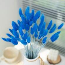 60/120/180/240pcs Bohemian Style Colorful Artificial Flower Bouquets, Suitable For Home Decor, Wedding Decorations, Spring Festivals, Ramadan, Easter, Mother's Day And Valentine's Day Gifts - Blue - View 4