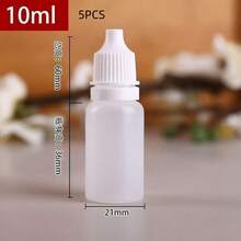 10ml 30ml 50ml 100ml Small Liquid Dropper Bottles Plastic Squeeze Bottles Easy Control Refillable Essential Oil Container Travel Home Essential - White - View 14