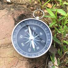 FUOYLOO 1pc Portable Mini Hiking Compass Set, Made Of High Transparency Material, Multi-Functional Survival Keychain Compass, Suitable For Outdoor Camping, Hiking And Navigation Scenarios - Black - View 15