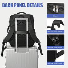 40*30*20cm Travel Vacuum Compression Backpack, With Portable Pump, 35L Handheld Vacuum Sealed Travel Bag With Vacuum System, Transparent Compression Bags, Packing Cubes, Multi-Pockets, Airline Approved Size, Practical Outdoor Commuter Student Backpack, Multiple Colors Available - Multicolor - View 6