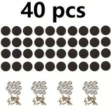 40pcs Car Headliner Repair Clips Screws Buttons Fasteners For Fixing Detached Roof Lining Upholstery - Gray Velour Plaid - Gray 40pcs - View 14