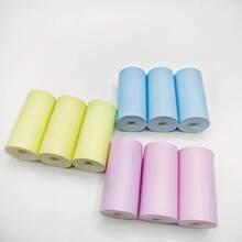4pcs Instant Camera White Thermal Paper, Colorful Thermal Printing Paper 57*30 For Instant Camera, Mistake Corrector Machine, Continuous Printing Paper Without Adhesive - View 3