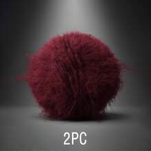 2 Packs Long Hair Mohair Chunky Yarn Balls - Soft Skin-Friendly Faux Fur Thread, Handmade DIY Wool Yarn, Sweater Crochet & Knitting - Ball Of Yarn - View 15