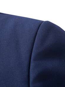 Men's Formal Suit Jacket, Elegant And Suitable For Business, Office, Banquets, And Weddings, Comfortable And Soft. - Navy Blue - View 4