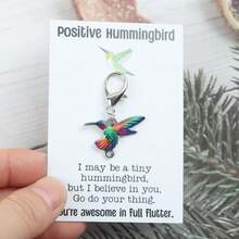 9pcs Unique Hummingbird Keychains, Charming Hummingbird Creative Keychains Accessories, Fashion Keychains For Men & Women Handbags, Coin Purses, Suitable For Family Gatherings, Birthdays, Holidays, Party Decorations. - Multicolor - View 7
