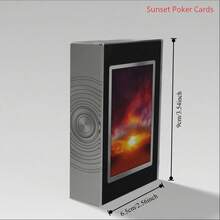 YFOPEN 9*6.5cm Sunset Theme Paper Playing Cards, Each Card With Unique Sunset Landscape Pattern, Elegant Healing Artistic Style, Party Entertainment Cards, Creative Thoughtful Gift - Multicolor - View 5