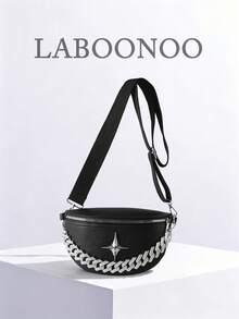 Fashionable Women's Large Capacity Waist Bag - Black - View 2