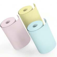 4pcs Instant Camera White Thermal Paper, Colorful Thermal Printing Paper 57*30 For Instant Camera, Mistake Corrector Machine, Continuous Printing Paper Without Adhesive - View 2