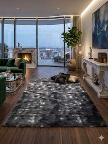 Luxury Shaggy Rug For Living Room Or Bedroom 2.00 X 1.40 - 淺灰色 - 查看 3