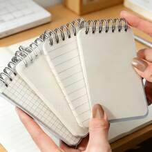 3pcs Mini Flip Pocket Notebooks - 80 Sheets 160 Pages, Portable Grid Line Double Page Design, Memo Paper Quality, Suitable For Students, Professionals, Scheduling And Instant Organization, Minimalist Style, Premium Material - Lined/Grid/Blank Options - one-size - View 2