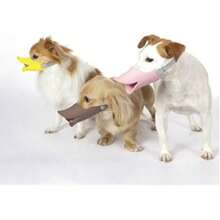 Breathable And Comfortable Pet Muzzle; Prevents Barking, Biting, Scavenging, And Destructive Chewing; Features A Duck-Bill Design; Suitable For Small Dogs. - Yellow - View 4