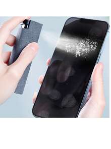 1pc Multifunctional Screen Cleaner With Spray And Wipe Function, Includes Transparent Protective Cover, Suitable For All Phones, Laptops And Tablets - Multiple Styles - View 8
