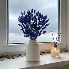 60/120/180/240 piezas Ramos de Flores Artificiales de Estilo Bohemio Coloridos, Adecuados para Decoración del Hogar, Decoraciones de Boda, Festivales de Primavera, Ramadán, Pascua, Día de la Madre y Regalos del Día de San Valentín - azul real - Ver 5