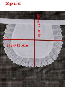 Maid Apron, Maid Half Apron, Waitress/Server Uniform, Maid Apron, Cute Princess Style Apron, Daily Bib, Chinese Style Chef Apron - Multicolor - View 18