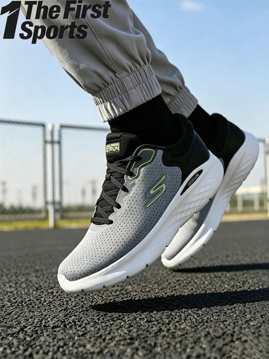 Skechers GO RUN LITE Running Shoes With Air Cooled Goga Mat High Rebound Insoles, Men's Road Running Shoes 220898 - Grey - View 1