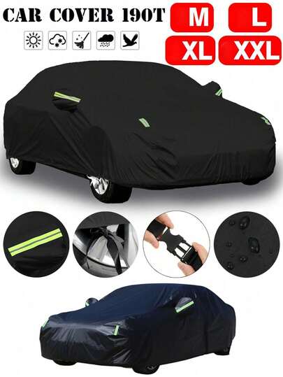 Bạt phủ xe ô tô SUV chống nước, dùng ngoài trời mọi thời tiết, chống nắng, sương giá, mưa và tuyết, phù hợp cho các dòng xe SUV. Tích hợp tính năng chống mưa, chống tia UV, chống bụi, bạt bảo vệ toàn thân chất lượng cao có dải phản quang và dây đai chống gió