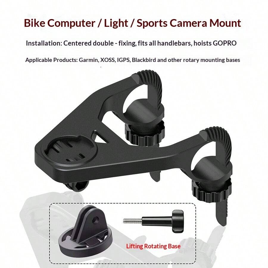 1 pieza Soporte de extensión de tabla de código para bicicleta, luces de coche, expansión de cámara deportiva, base elevadora, accesorios de equipo de ciclismo - Multicolor - Ver 1