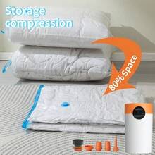 RAF Electric Vacuum Pump With Suction & Inflation Dual‑Function, Portable Design For Spring & Summer Clothes Vacuum Storage, Ideal For Home Clothing Organization And Outdoor Camping, Requires 6 AA Batteries, Autumn‑Winter Discounts - White - View 3