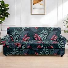 1 peça capa elástica estampada de 5 peças para cadeira, capa de sofá para sala de estar e quarto, à prova de pó, para todas as estações, removível e lavável - Multicolorido - Ver 25