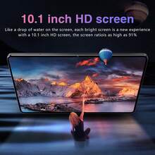 Qetupa 10.1 吋 Android 15 平板電腦，附保護殼、鍵盤與滑鼠，4GB RAM + 64GB ROM/8GB RAM + 128GB/256GB ROM（支援 1TB SD 卡擴充），5MP 前置鏡頭與 13MP 後置鏡頭，6000mAh 電池（不含適配器） - 橘色 - 查看 2