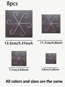 1/4/8 Transparent Plant Support Clips, Stem Fixators For Turtle Backed Bamboo And Tiger Tail Orchid, Indoor Large Plant Anti Lodging Bracket, Flower Stem Fixing Clips, Potted Plant Gardening Training Tools, Balcony And Yard Plant Maintenance Supplies - Multicolor - View 14