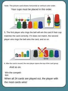 1 Set Juego de Mesa de Entrenamiento Cognitivo de Clasificación de Colores Batalla de Apilamiento de Vasos Juguete/Puzzle de Competición de Apilamiento de Vasos Interacción Padre-Hijo (Color Aleatorio) - Multicolor - Ver 11