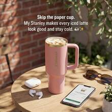 STANLEY Limited Edition Antique Pink 40oz ProTour Tumbler Rare Collector's Piece Flip Straw Leakproof Tech Double-Wall Vacuum Insulation Stainless Steel All-Day Cold Hot Retention Soft Matte Aesthetic Luxury Gift Ready Travel Mug - Màu hồng gỉ - Xem 2