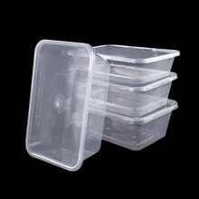 25/50/100 Plastic Food Containers Microwave Freezer Storage Boxes+LIDS - Clear Transparent - View 1