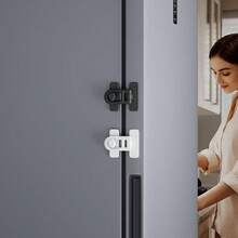 2 piezas Cerraduras de para niños, Cerradura de refrigerador, Cerradura de cajón, Cerradura anti-apertura de puerta de gabinete, Cerradura de horno y microondas, Protección para bebés - Multicolor - Ver 6