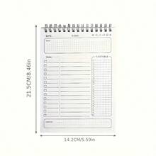 Cuaderno Planificador Diario A5 - 160 Páginas, Organizador de Horarios y Tareas para Suministros de Oficina y Escuela - A5 - Ver 9