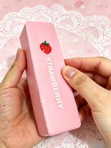 1pc Cream Strawberry Squishy Toy, Super Soft, Slow Rising, Bread Simulation, Stress Relief Toy, Slow Rebound Cake Model, Relaxation Toy, Party Favor - Multicolor - View 10