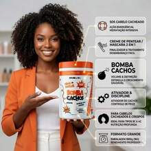 Super Kit Cronograma Capilar Bomba Cachos Completo + Creme de Pentear Ativador 4 itens Hidralize - nutritivo - Visão 3